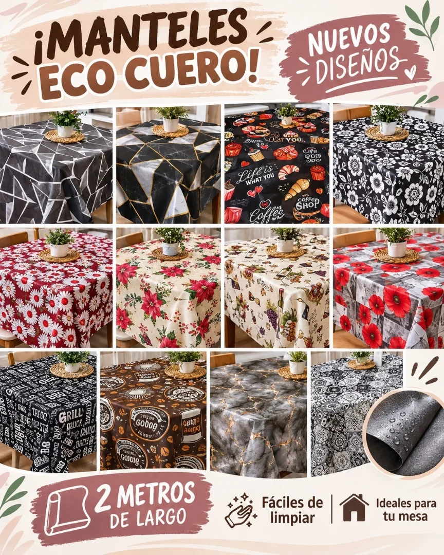 Manteles Eco Cuero X 2metros - Imagen 1