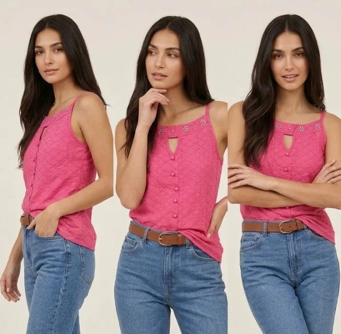Blusa Brodery Importado