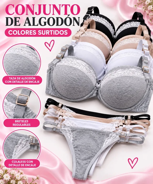 Conjunto con Aro de Dama Algodón
