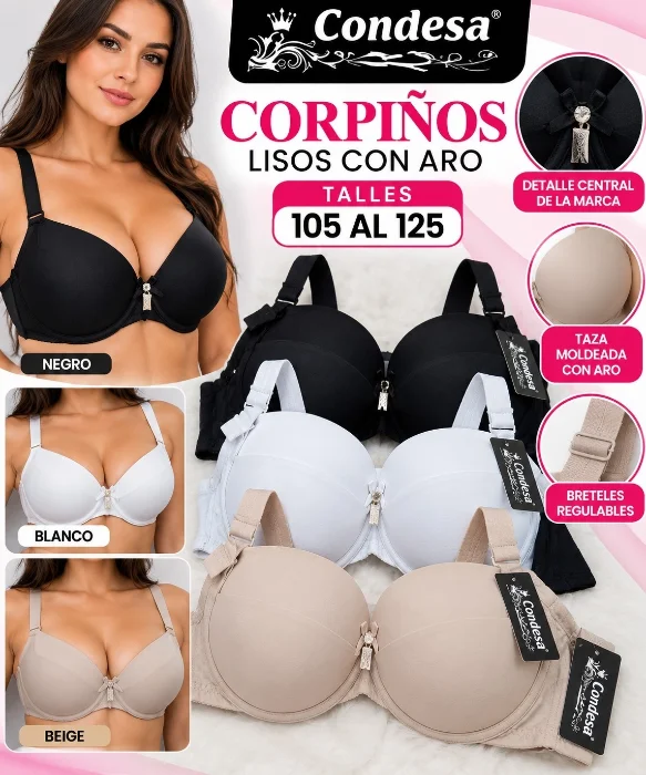 Corpiño Especial de Dam a con Aro Condesa