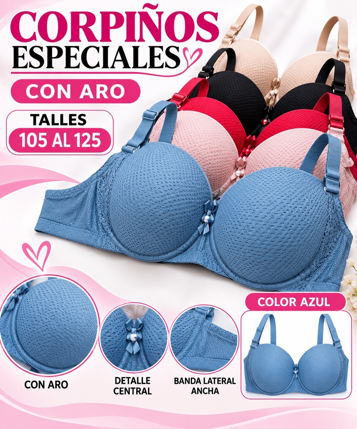 Corpiño Especial de Dam a con Aro Condesa - Imagen 2