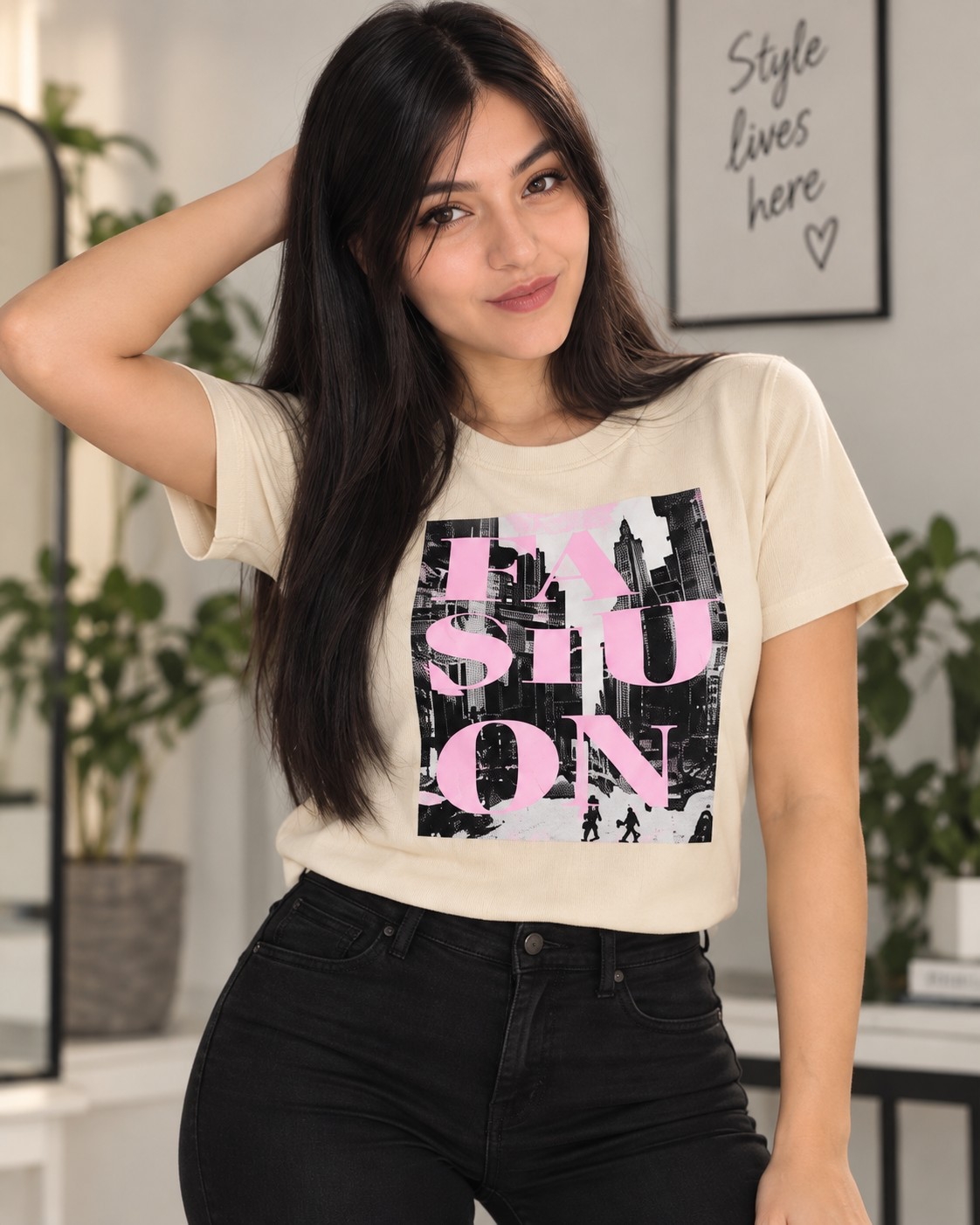 Remera Estampada Talle Unico - Imagen 2
