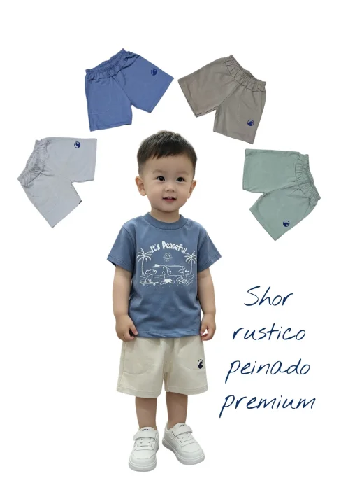 Short Bebé Rustico Peinado Linda Calidad