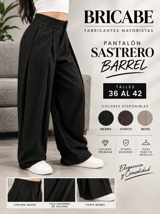 Pantalón Sastrero Barrel
