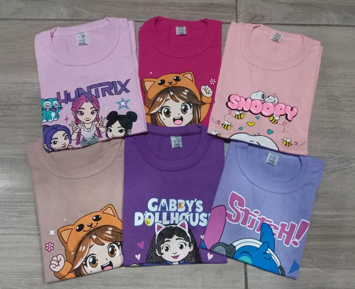 Remeras Personajes de Niños