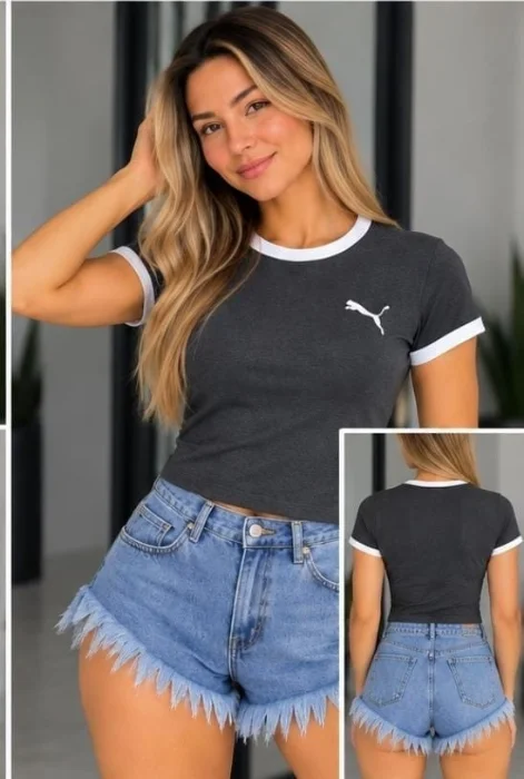 Remeras  Algodon con Licra