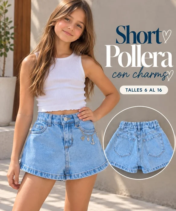 Short Pollera Charms