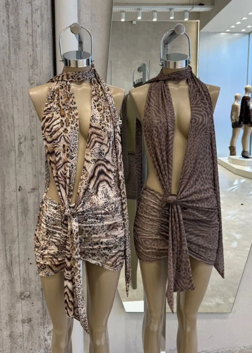 Vestido de Tul Estampado