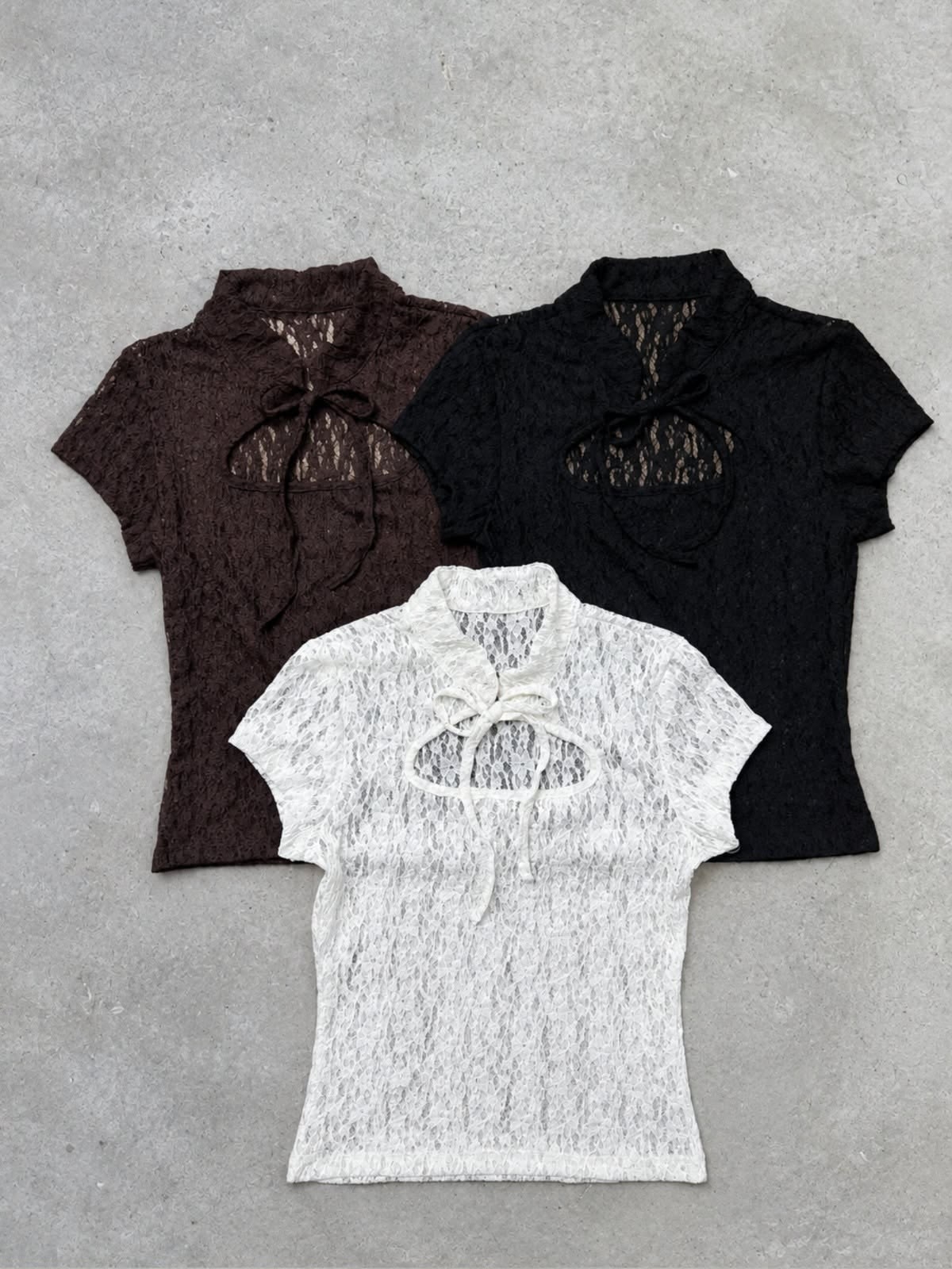Remera Asiatica de Encaje - Imagen 2