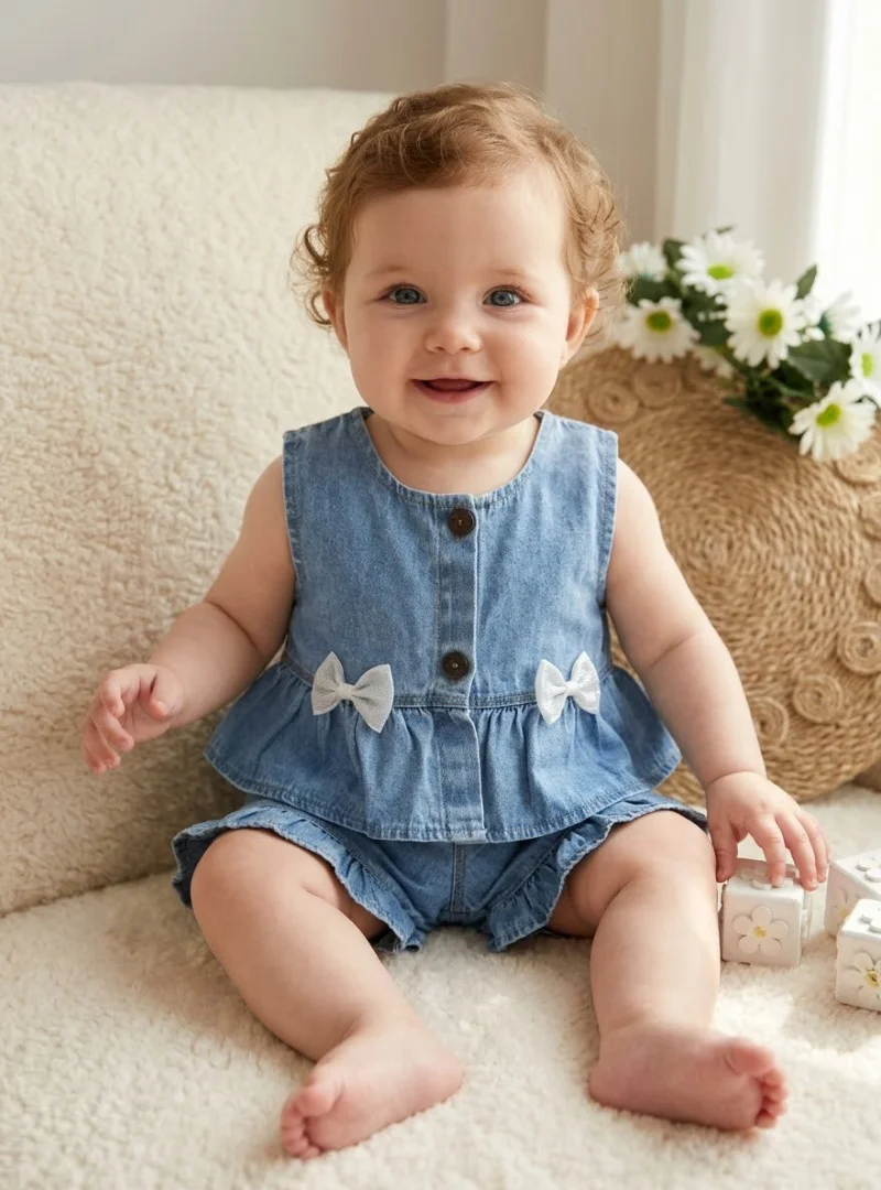 Conjunto de Bebas con Moño - Imagen 3