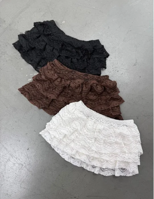 Mini Short Volados de Encaje