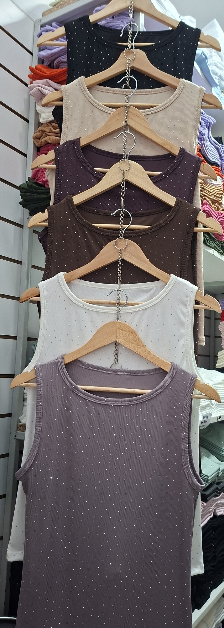 Musculosa de Micromorley con Stras - Imagen 2
