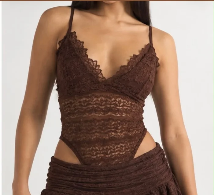 Body de Encaje con Puntilla