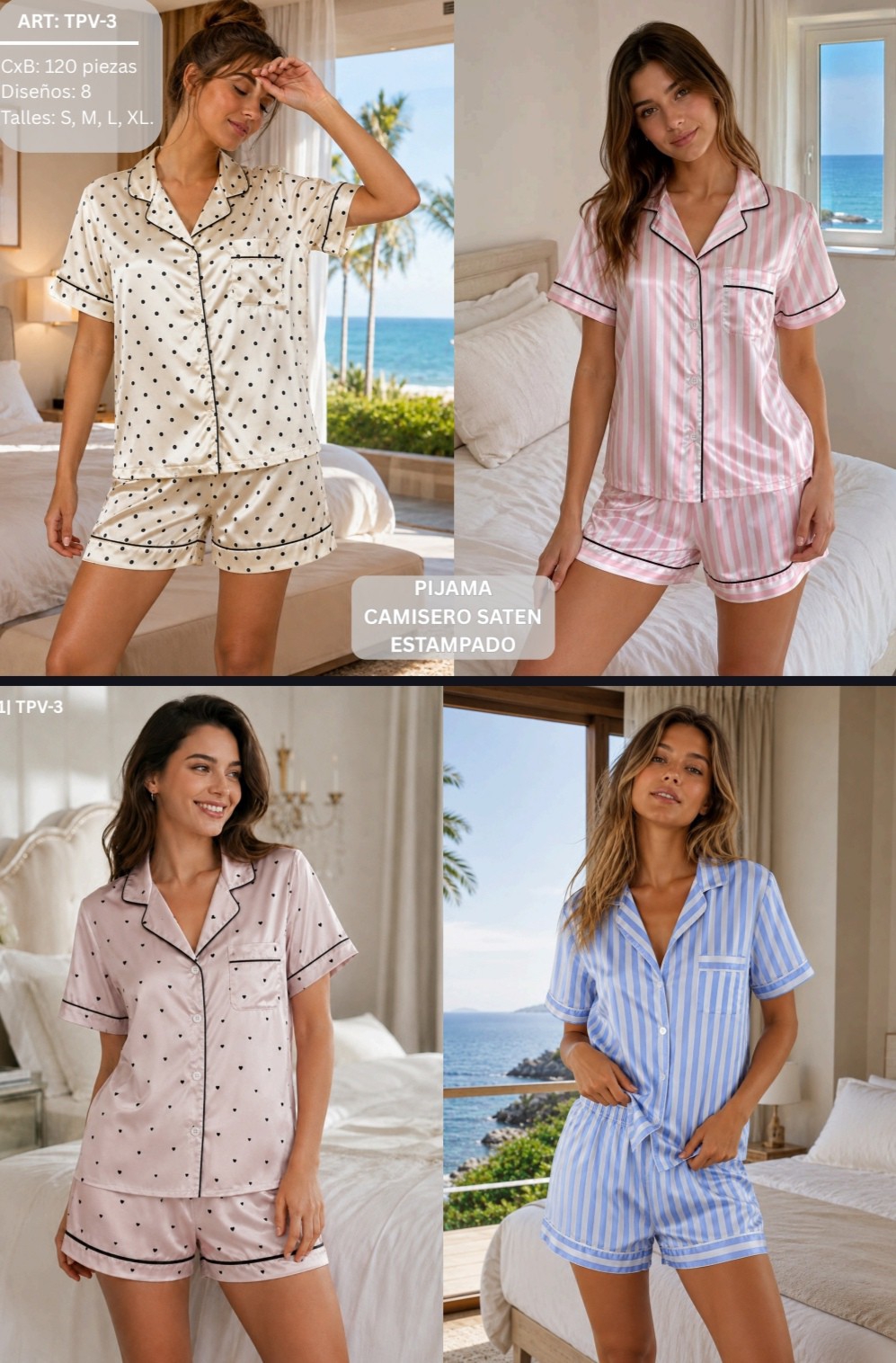 Camisero Satén Terrenal Estampado - Imagen 5