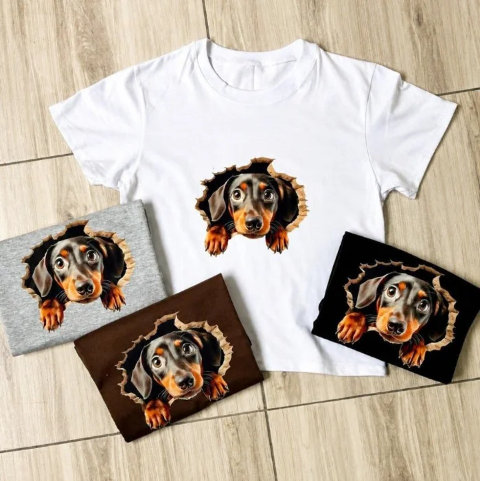 Remera Cachorro Algodón Premium