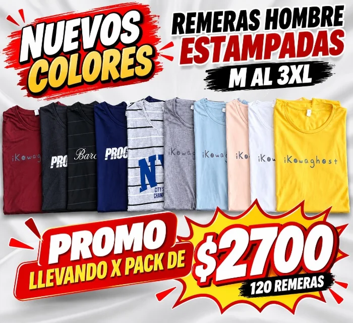 Remera Hombre Estampada