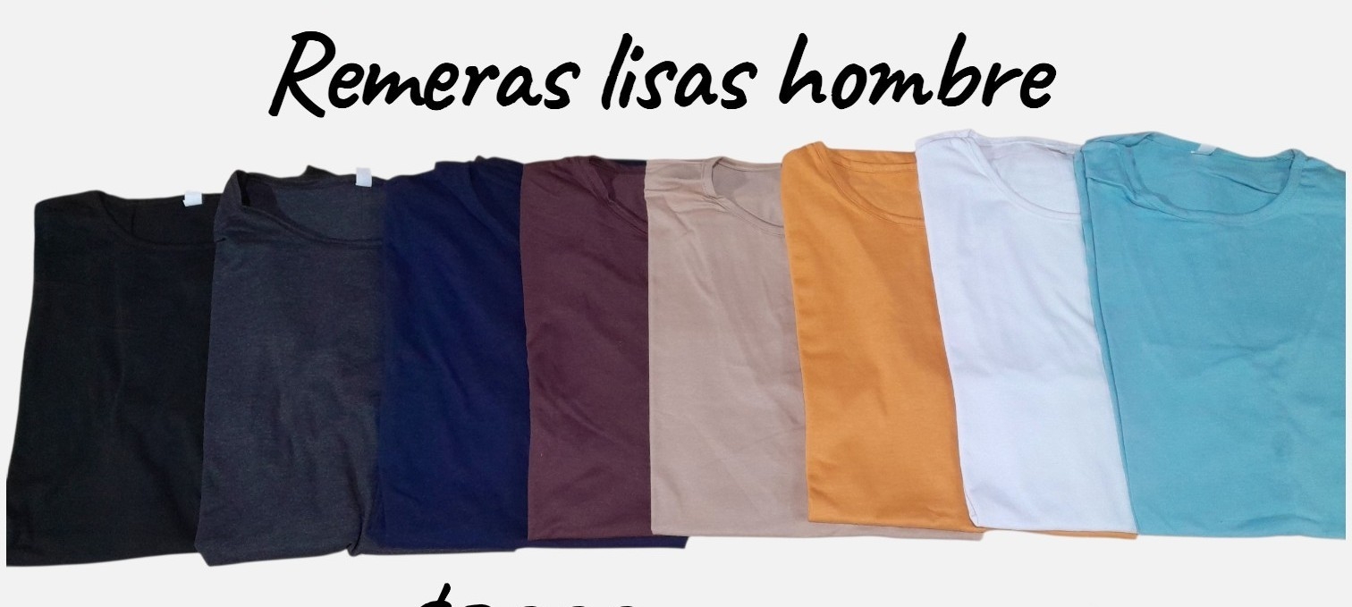 Remera Hombre Lisa - Imagen 2