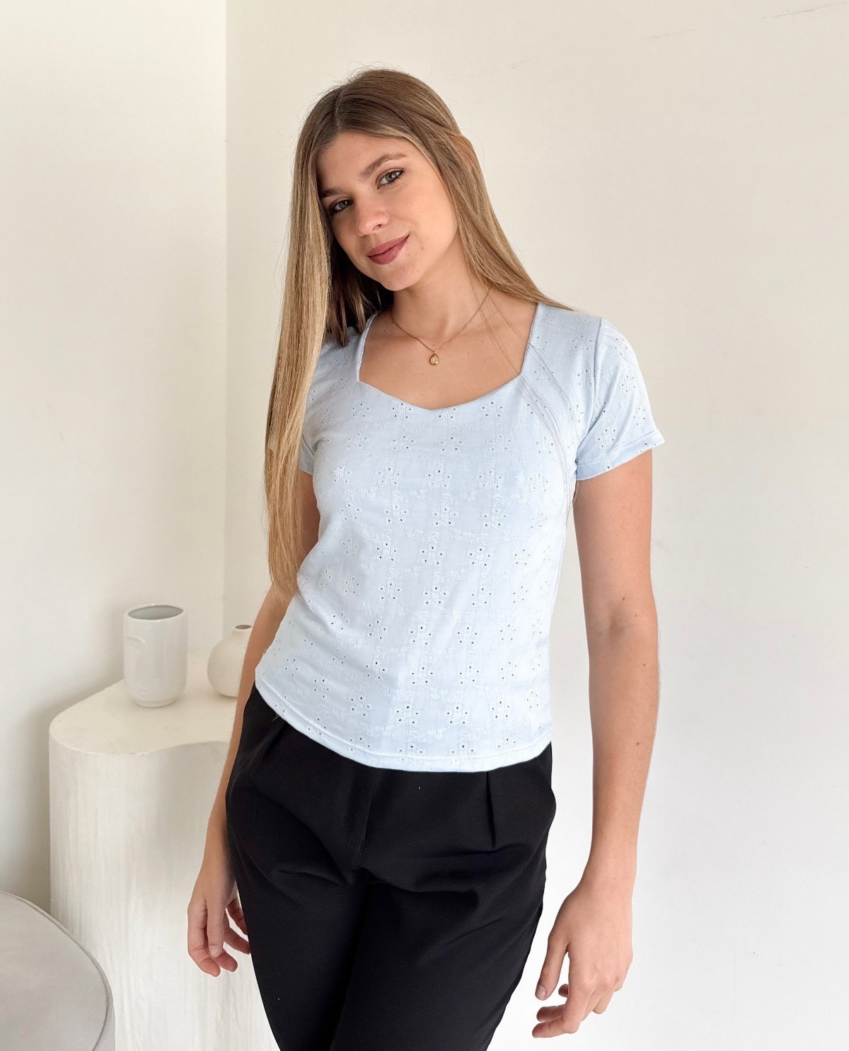 Remera Espejo Broderie - Imagen 2