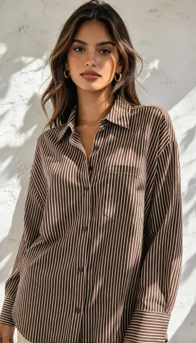 Camisa Rayada Oversize