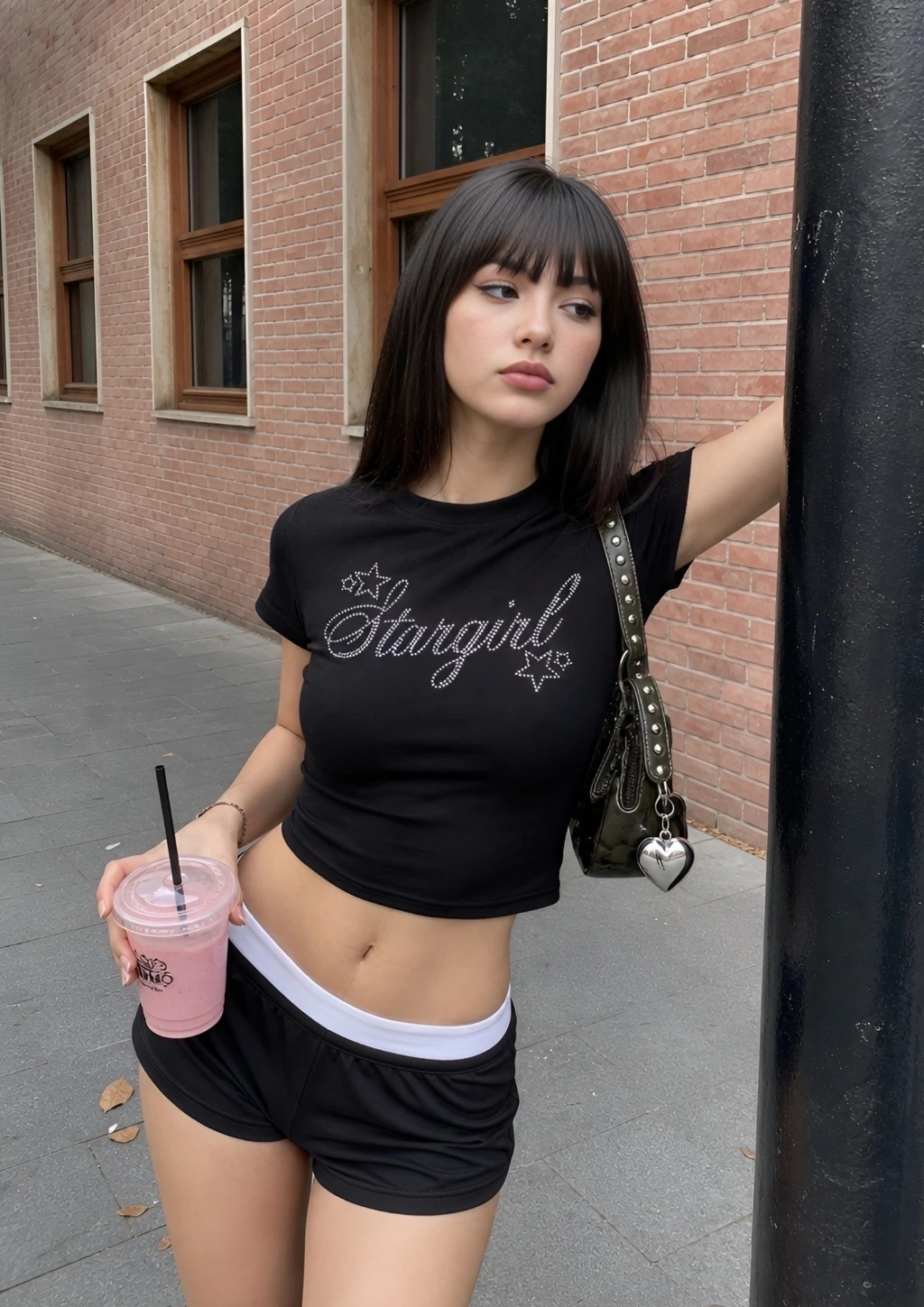 Baby Tee Brillos Stargirl - Imagen 2