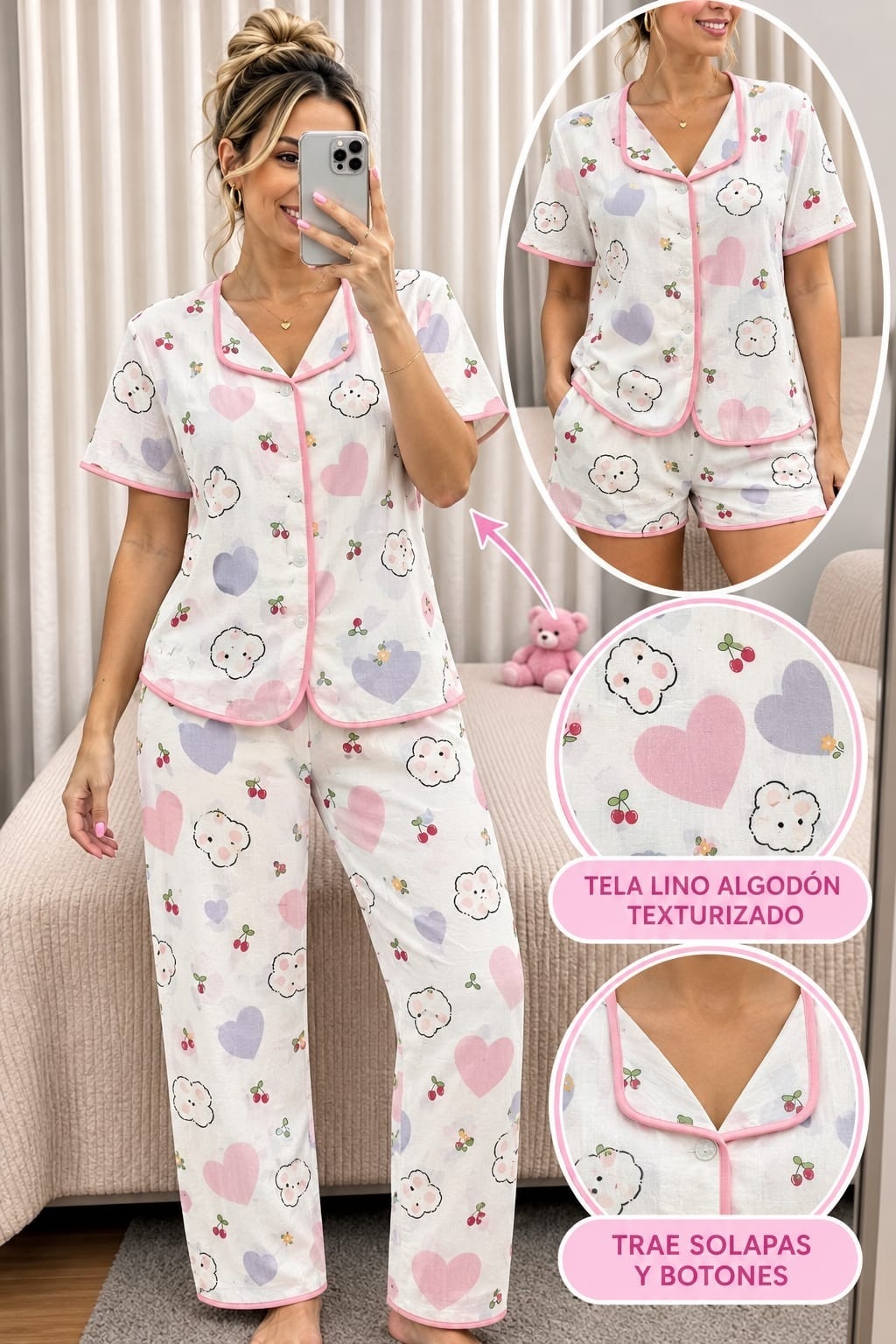 Pijama Tedy Importado - Imagen 2