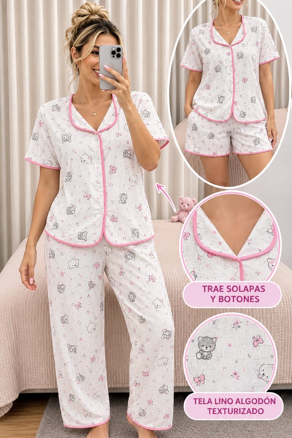 Pijama Tedy Importado - Imagen 3