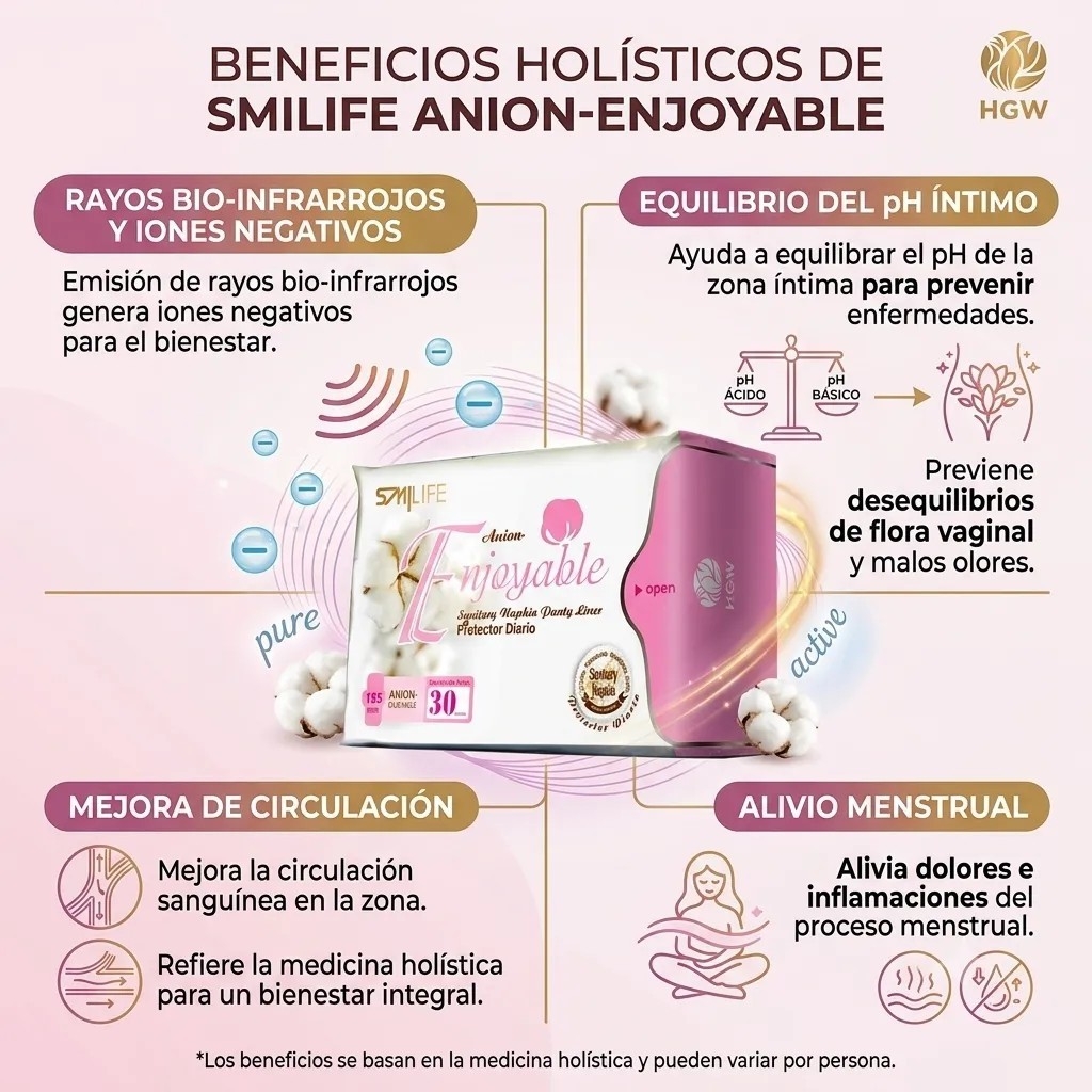 Toalla Sanitaria Protector Diario con Banda de Turmalina Importado - Imagen 3