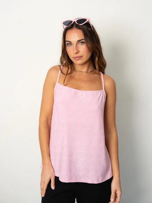 Musculosa Cruzada Broderie