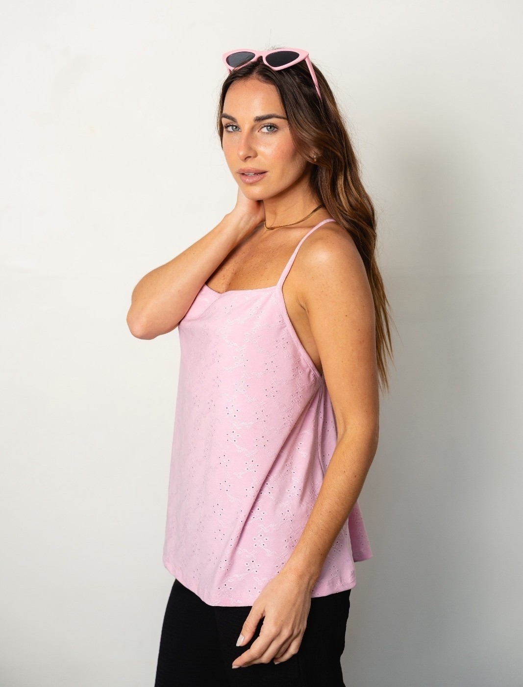 Musculosa Cruzada Broderie - Imagen 2