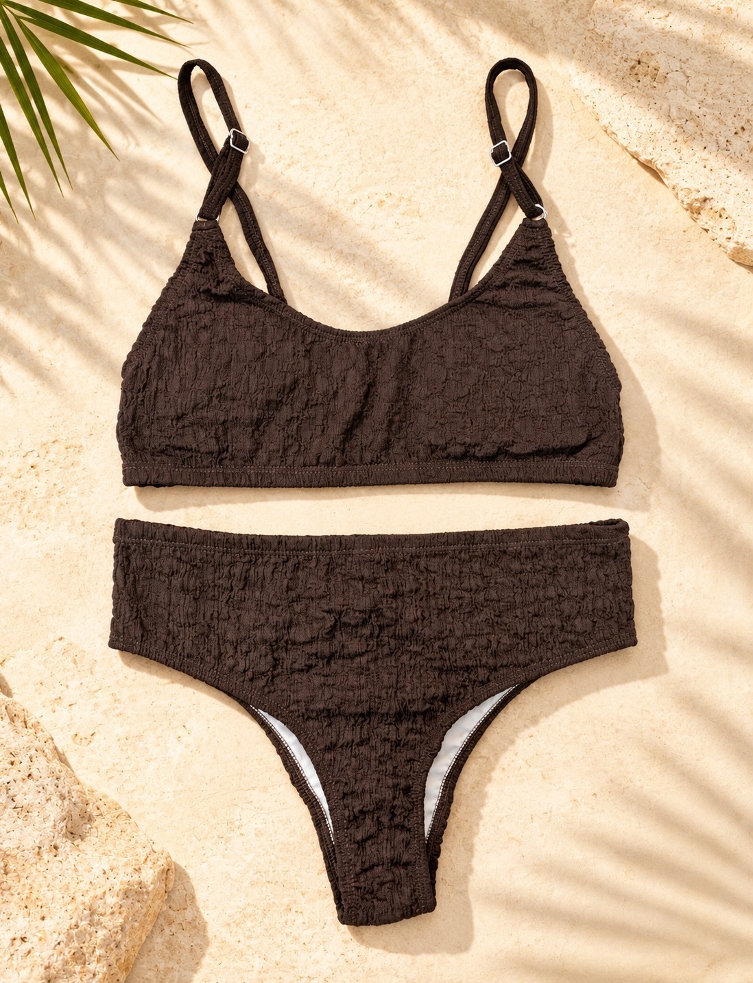 (art:42)bikini 2 Piezas Top C/push y Less Tiro Alto - Imagen 6