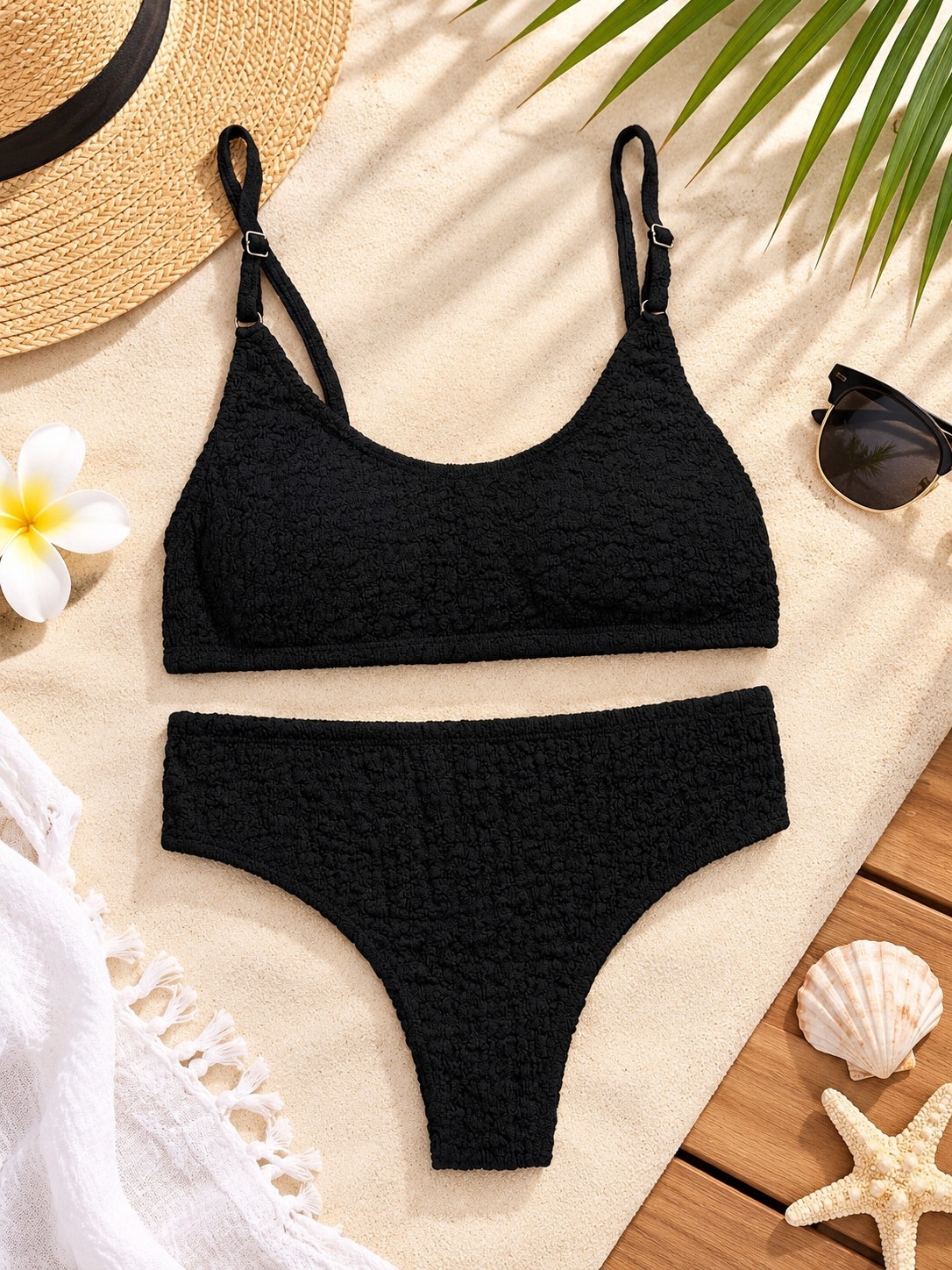 (art:42)bikini 2 Piezas Top C/push y Less Tiro Alto - Imagen 8