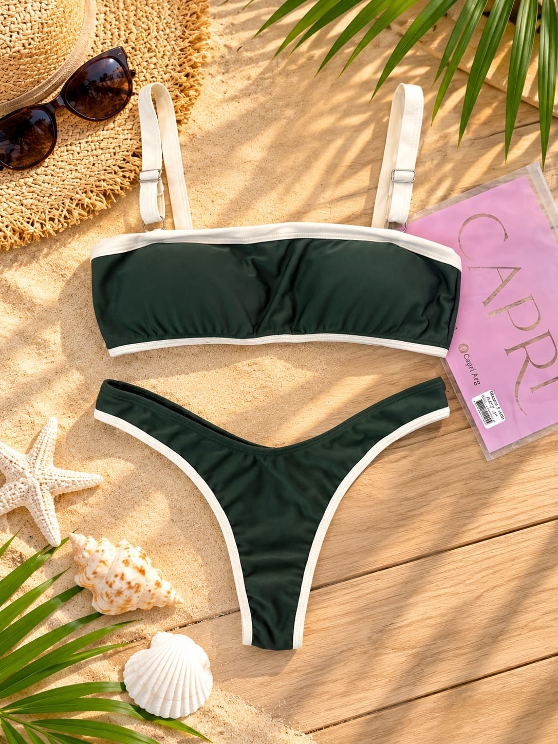 (art:41)bikini Conjuto Sof 2 Piezas Top C/less "v" - Imagen 6