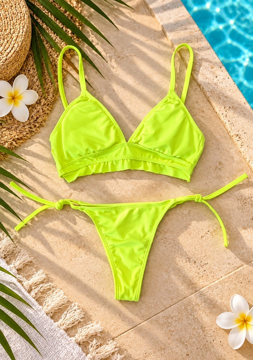 (art:bkd20)bikini Top/triangulo 2 Piezas C/less para Atar (darwin Intimate) - Imagen 2