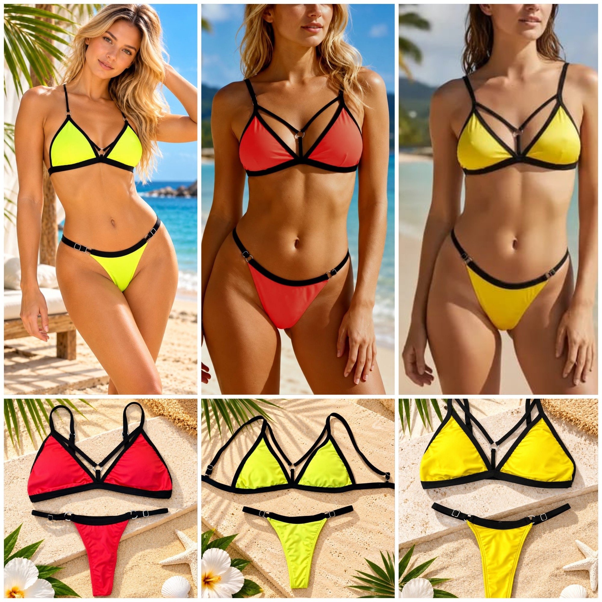 (art:bkd19)bikini Arnet Triangulo 2 Piezas C/less Regulable (darwin Intimate) - Imagen 9