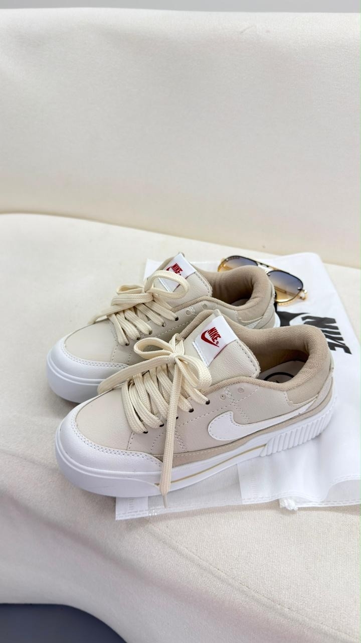 Zapatillas Importadas Nik e Court Legacy Beige - Imagen 3
