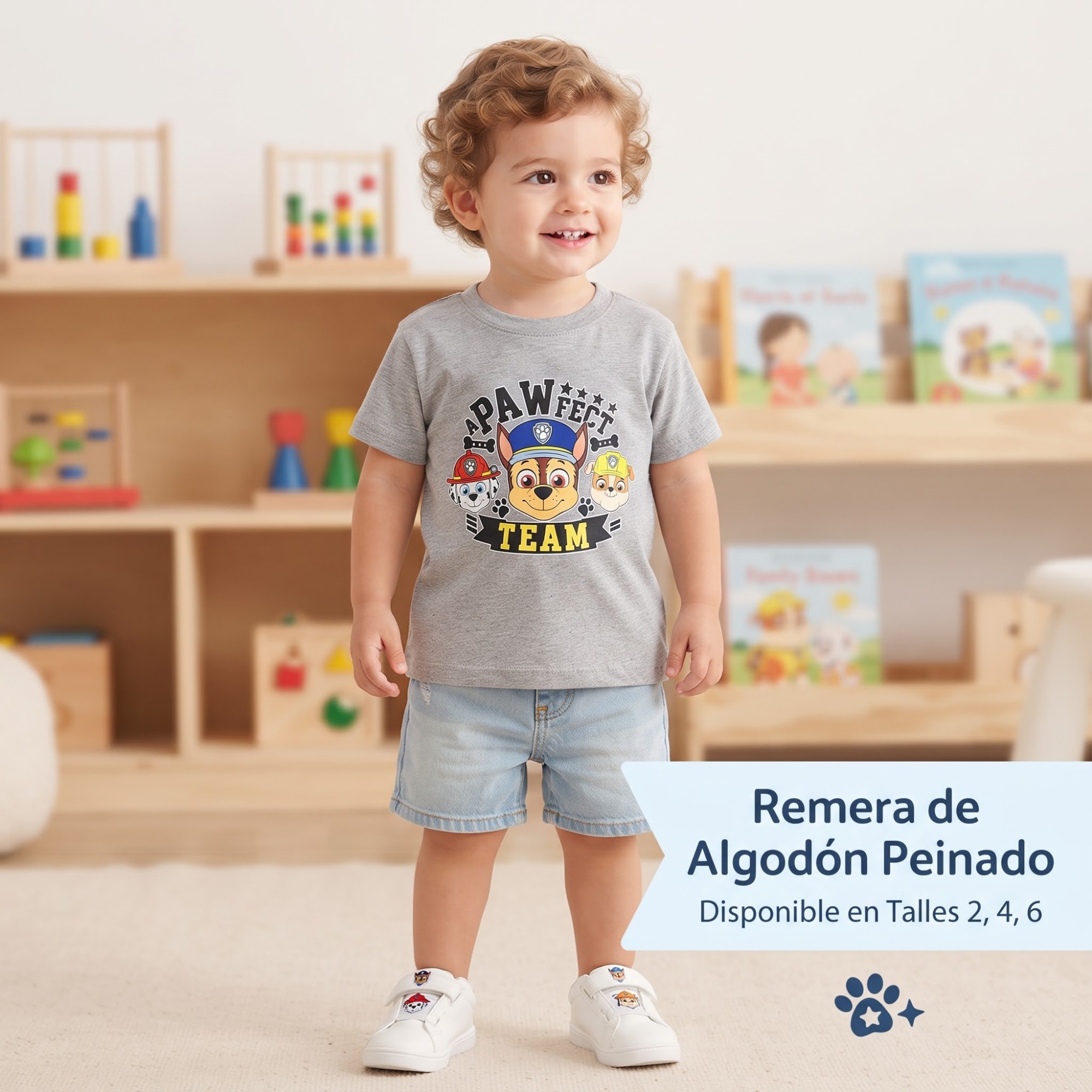 Remerita Algodón Peinado Paw Patrol - Imagen 3
