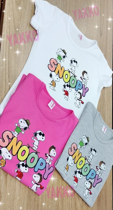 Remera de Algodón Peinado "snoopy" (por Mayor)