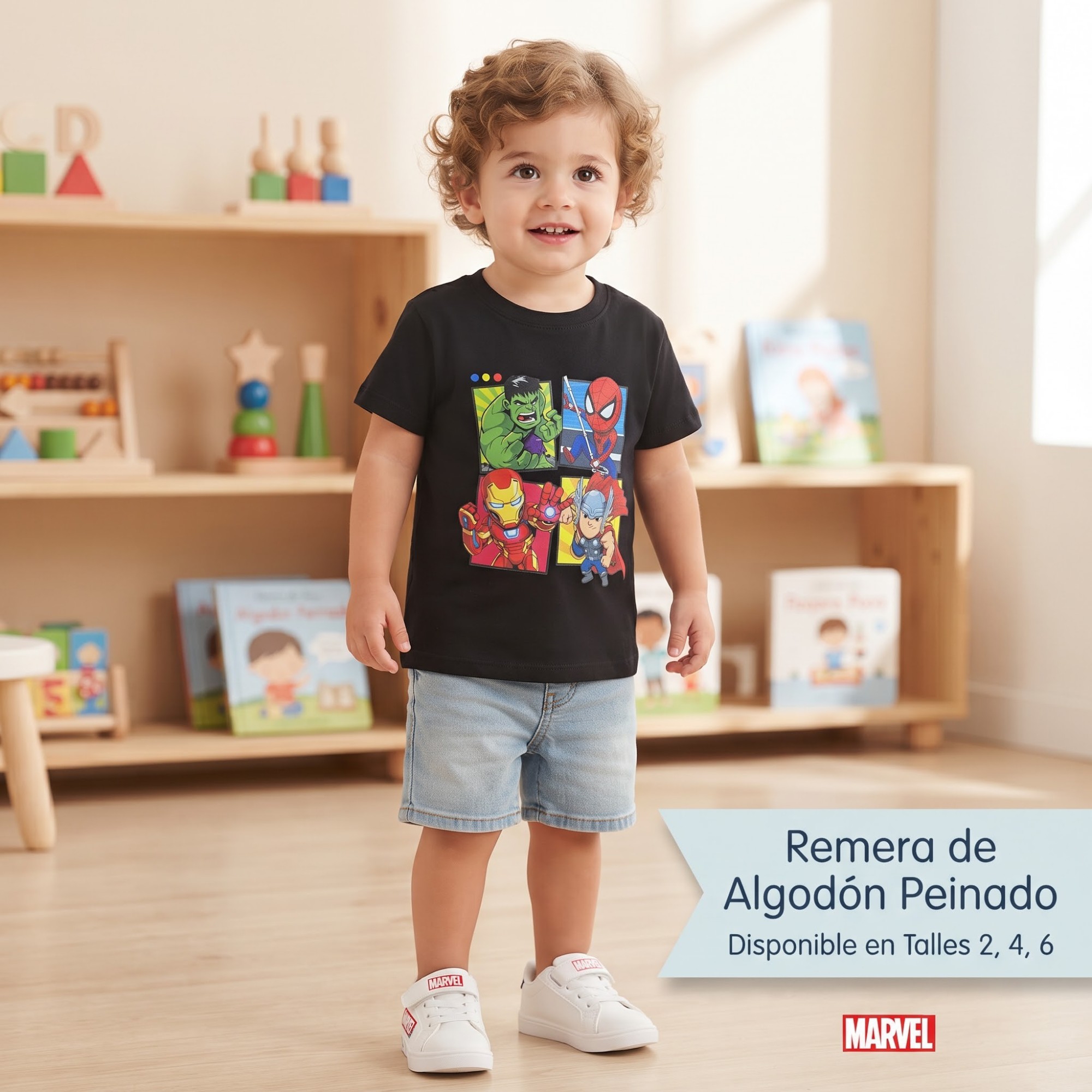 Remera Algodón Peinado Advenger - Imagen 1