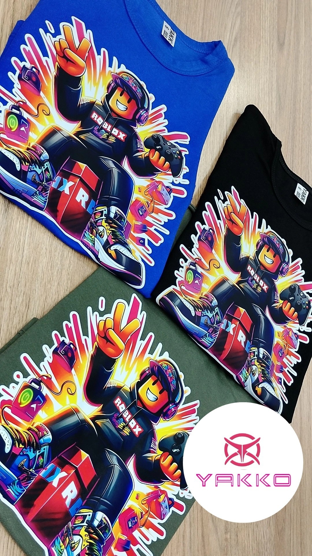 Remera de Algodón Peinado "roblox" (por Curva) - Imagen 2