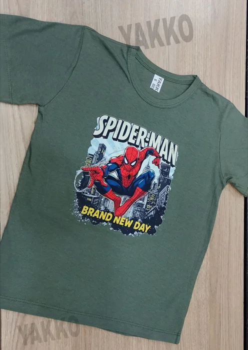 Remera de Algodón Peinado "spiderman" ( por Curva)