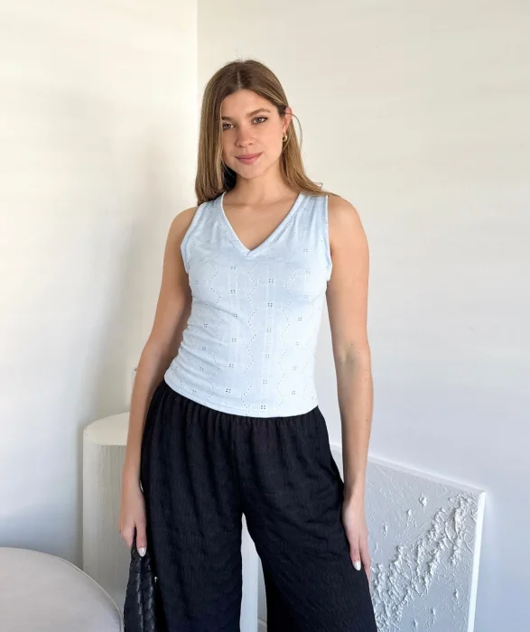 Musculosa Broderie