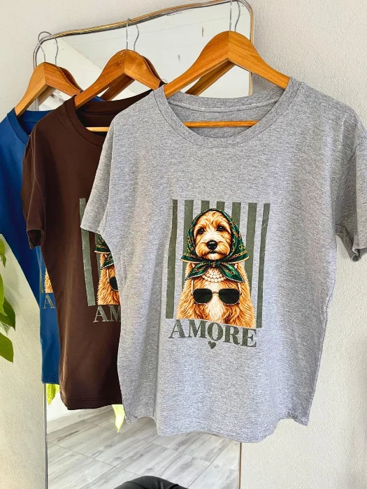 Remera Caniche Amore Algodón