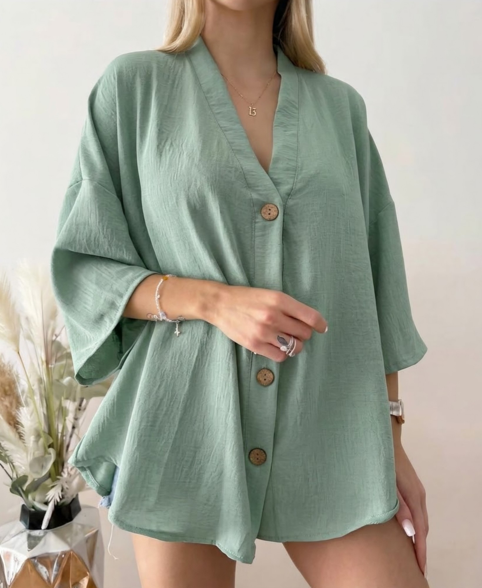 Camisa Oversize de Lino Cey - Imagen 3