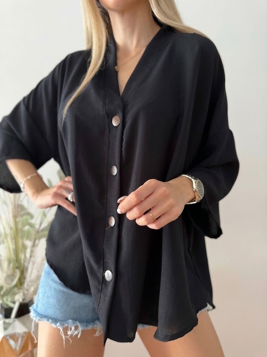 Camisa Oversize de Lino Cey - Imagen 4