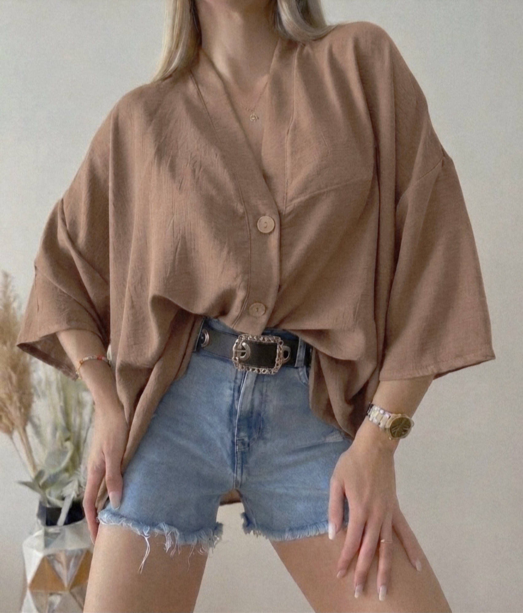 Camisa Oversize de Lino Cey - Imagen 5
