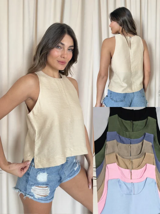 Musculosa de Lino(gigi)