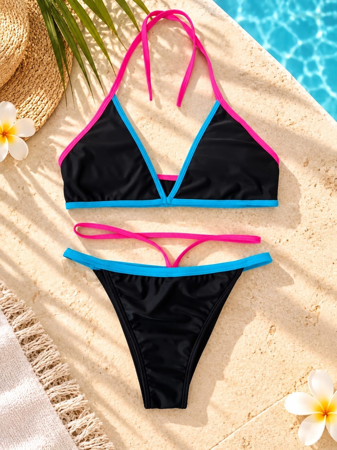 (art:bkd14)bikini Triangulo Arnet Conjuto 2 Piezas C/vedetina (darwin Intimate) - Imagen 2