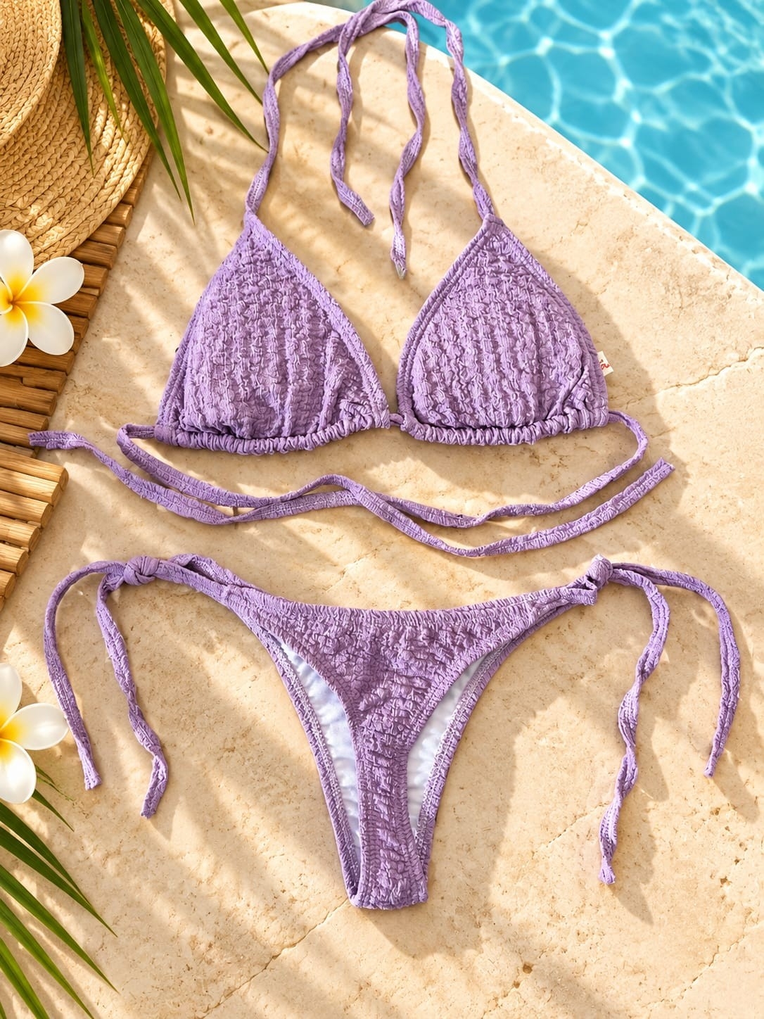 (art:bkd13)bikini Bambula Conjuto 2 Piezas C/less para Atar (darwin Intimate) - Imagen 6