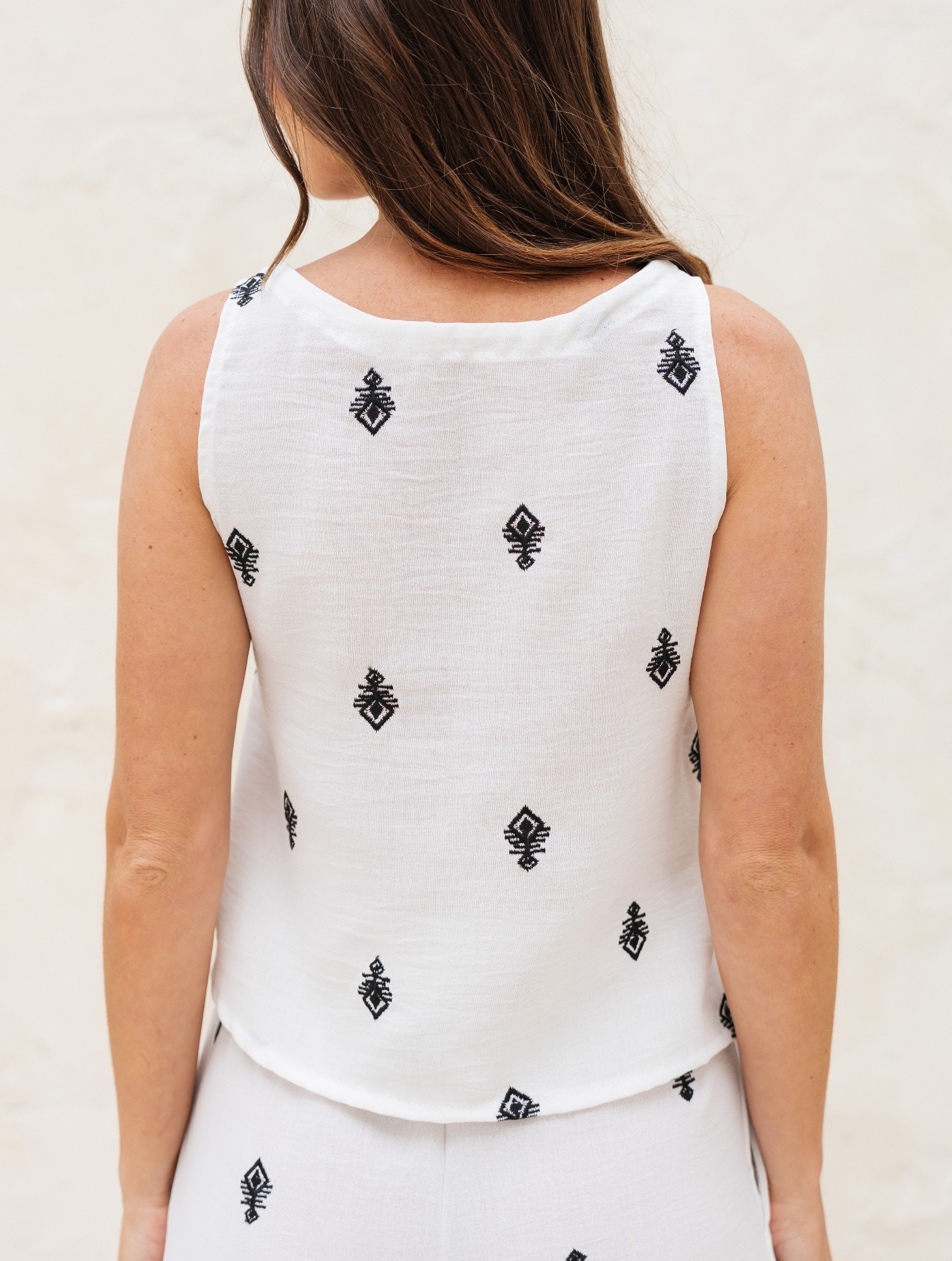 Musculosa Lino Bordado - Imagen 3