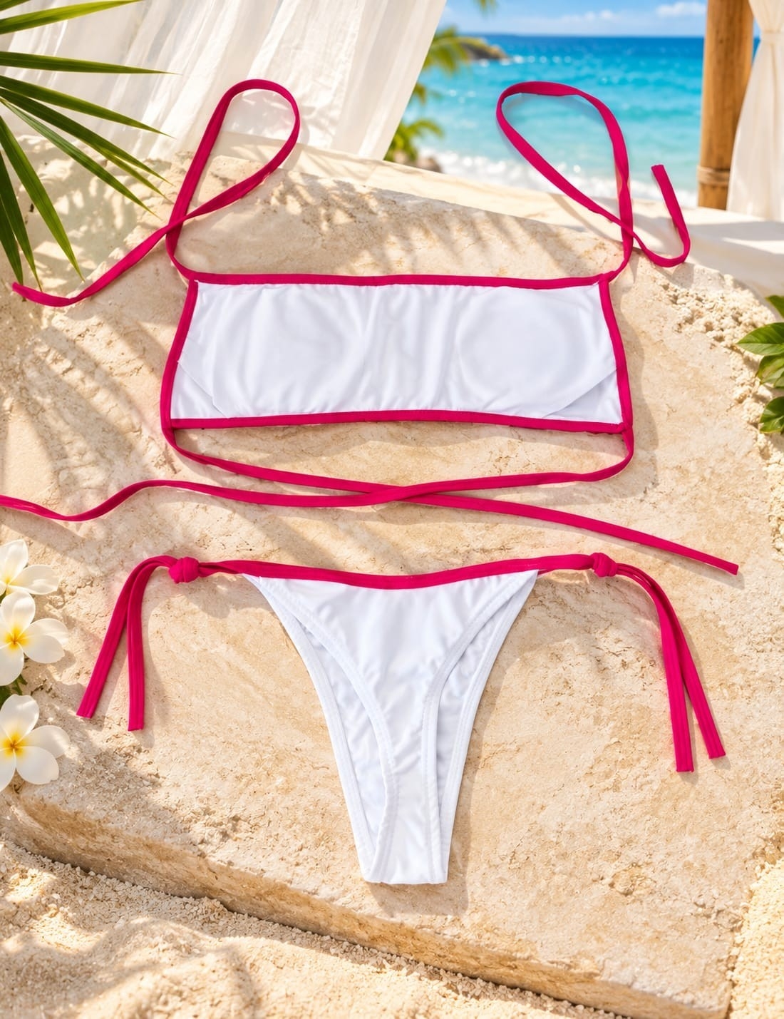 (art:bkd11)bikini Bandoo 2 Piezas C/less para Atar (darwin Intimate) - Imagen 7